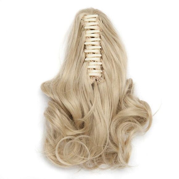𝅺⭐️nwt 10” S-noilite Claw Curly Ponytail Extension - Blonde⭐️ - Picture 3 of 7
